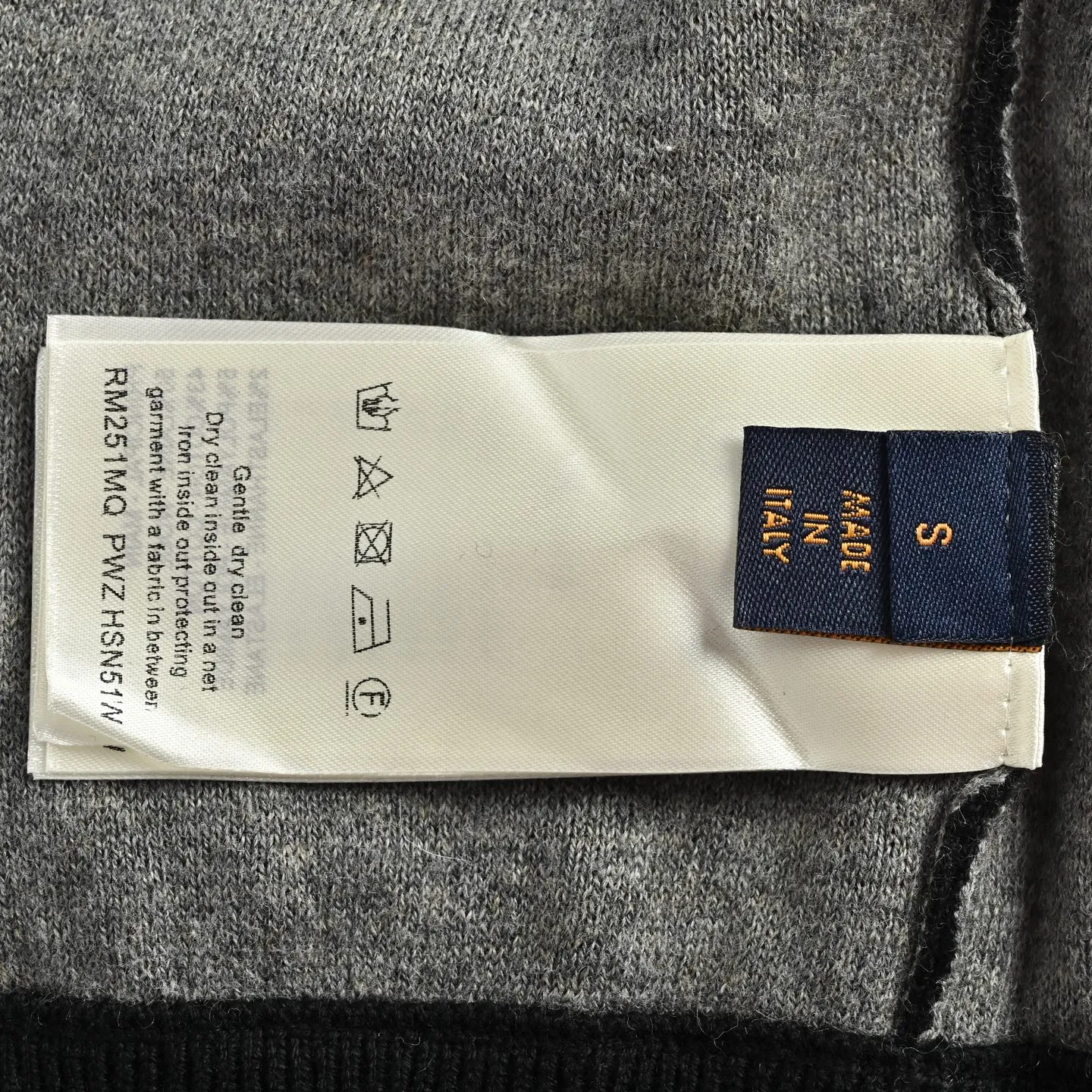 Louis Vuitton/Louis Vuitton jacquard threaded wool zipper jacket